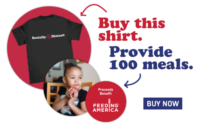Get Your JACK fm Stay Distant – Feed America T-Shirt NOW!