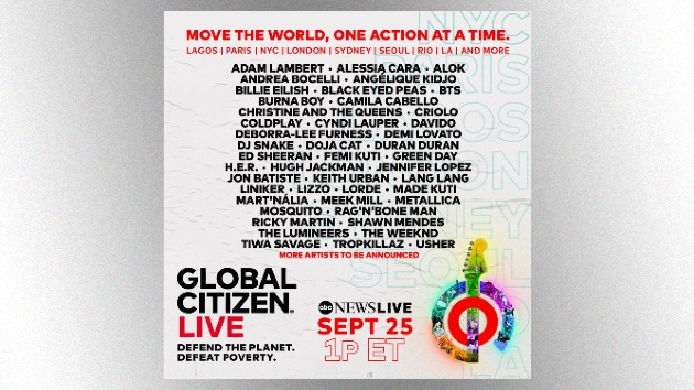 Watch Elton John, Stevie Wonder & more perform around the world Saturday during Global Citizen Live event