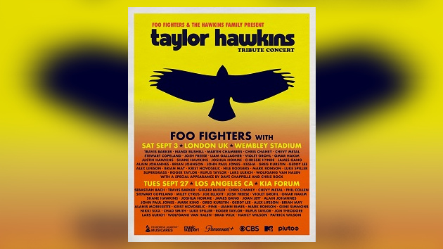 London tribute concert for Foo Fighters’ Taylor Hawkins to stream live on Paramount+